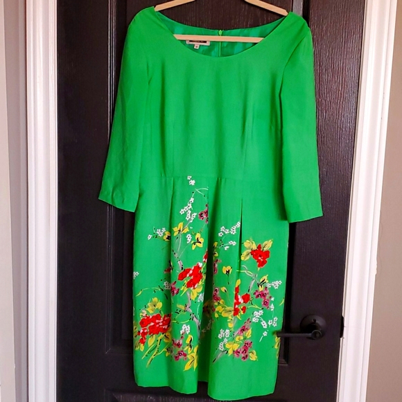 Serrani Italy Green Floral Dress - Picture 1 of 3